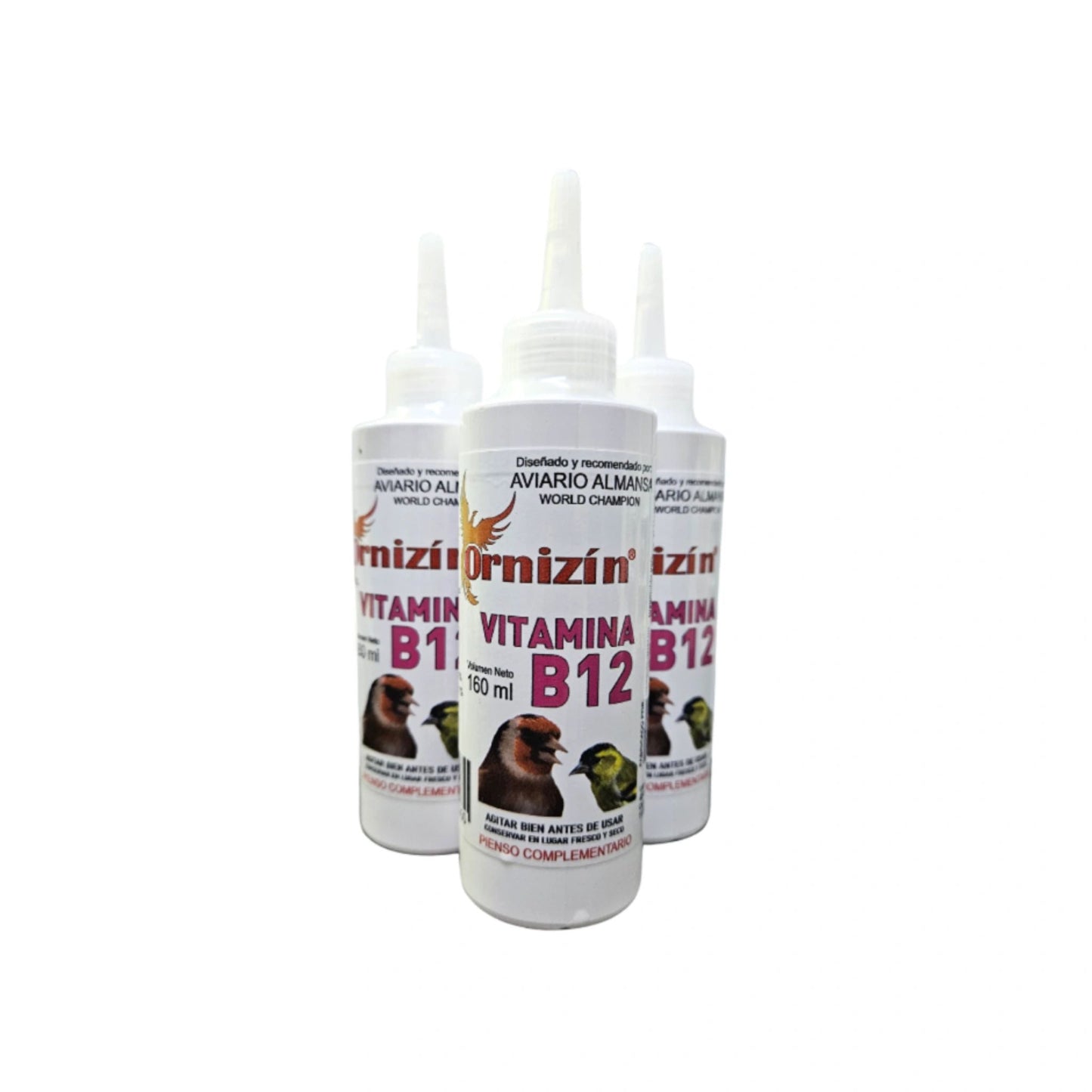 Ornizin Vitamina B12 Liquid Supplement - Essential Energy & Recovery for Birds 160ml