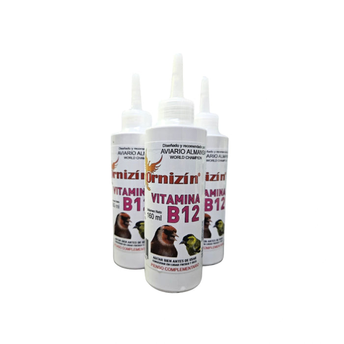 Ornizin Vitamina B12 Liquid Supplement - Essential Energy & Recovery for Birds 160ml