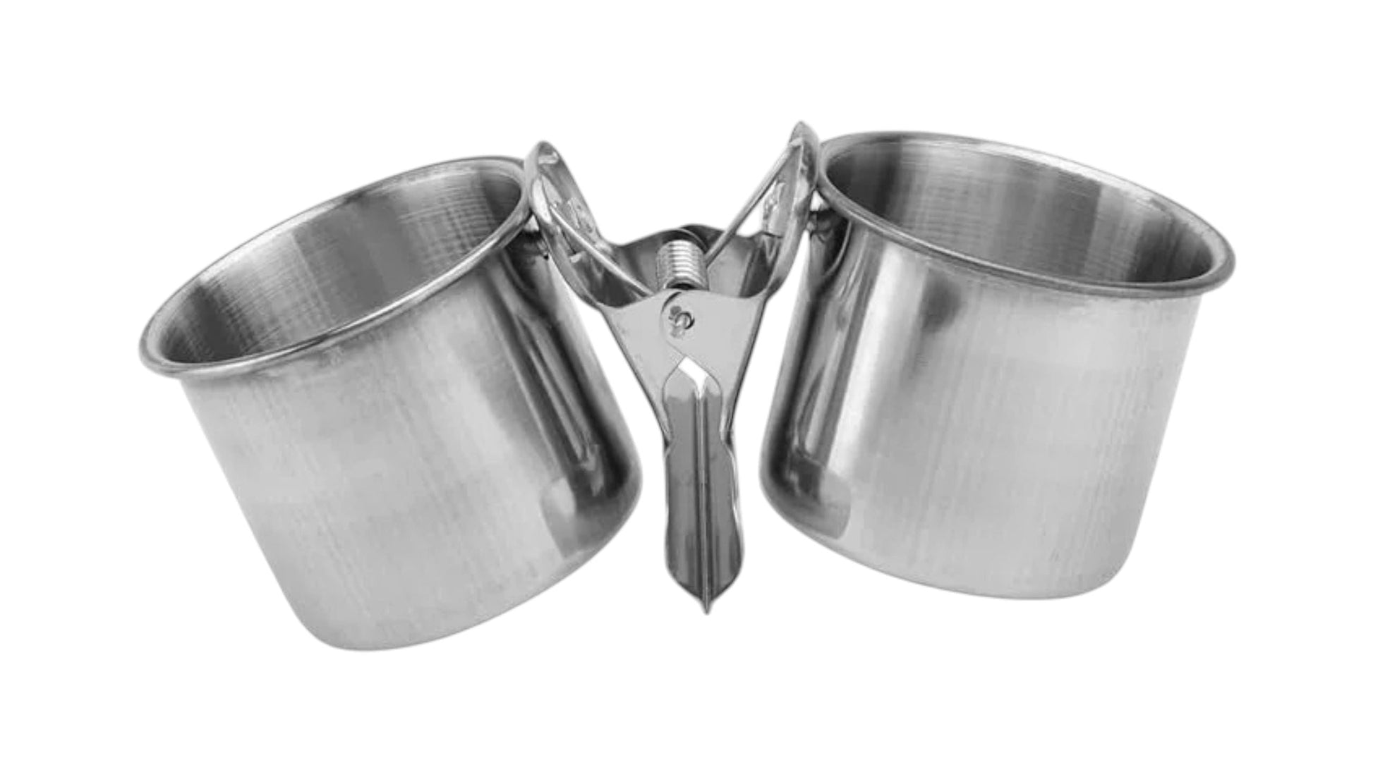 Outdoor Carry Bags Bird Feeding/Drinking Bowl, Stainless Steel