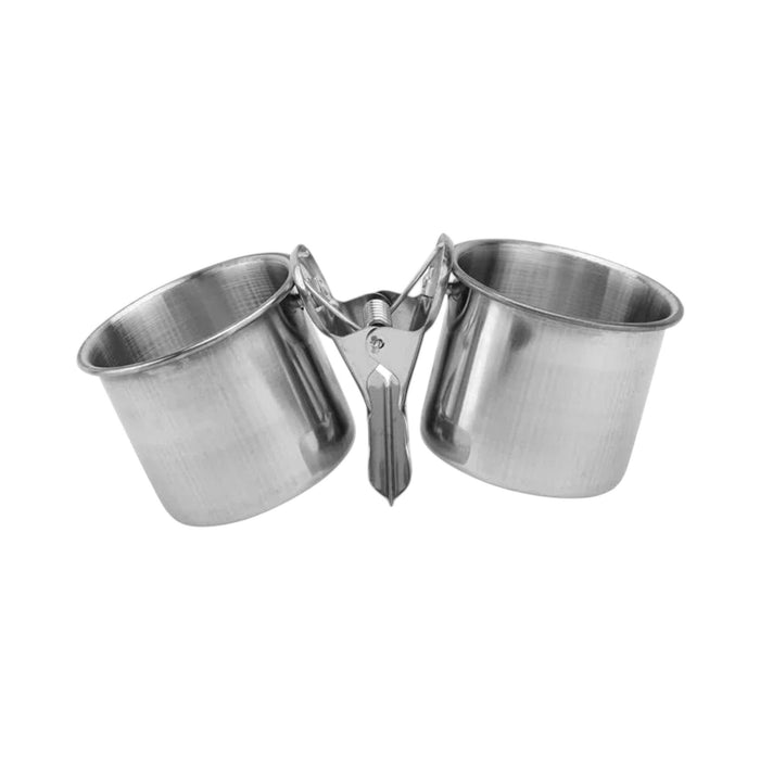 Outdoor Carry Bags Bird Feeding/Drinking Bowl, Stainless Steel