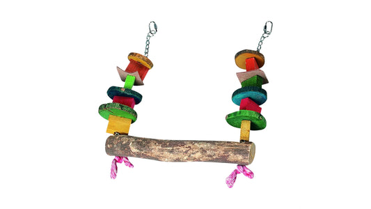 Parrot Toy Swing, Multicoloured