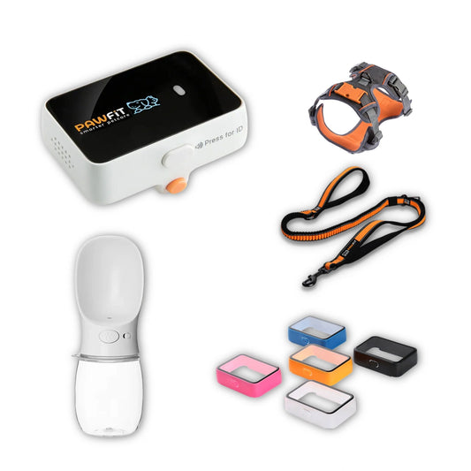 Pawfit 3 Dog Large Kit | Premium Heavy Duty Dog Tracker Bundle
