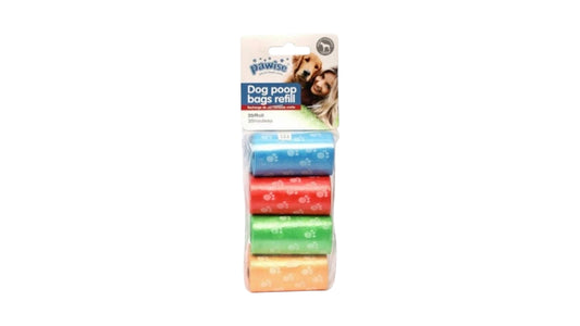 Pawise Dog Poop Bag Refills 20 Sheets x8