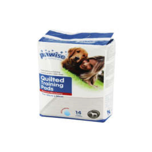 Pawise Quilted Training Pads, 56x56cm, 14pcs