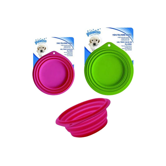 Pawise Silicone Popping Bowl | 500ml Portable Travel Dish for Dogs & Cats 1pc
