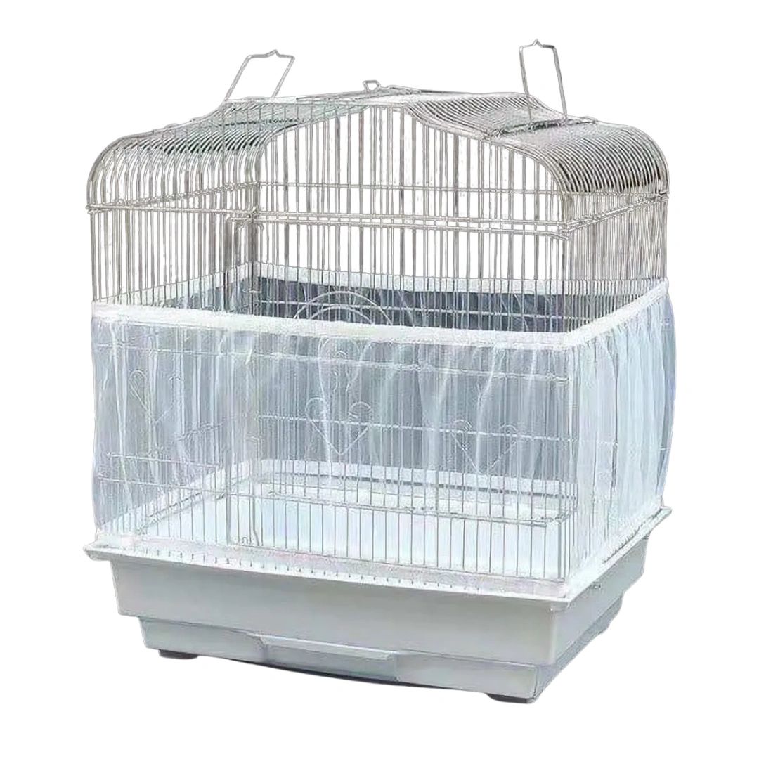 Premium White Mesh Bird Cage Seed Catcher – Large