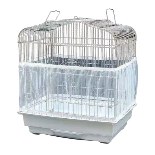 Premium White Mesh Bird Cage Seed Catcher – Large