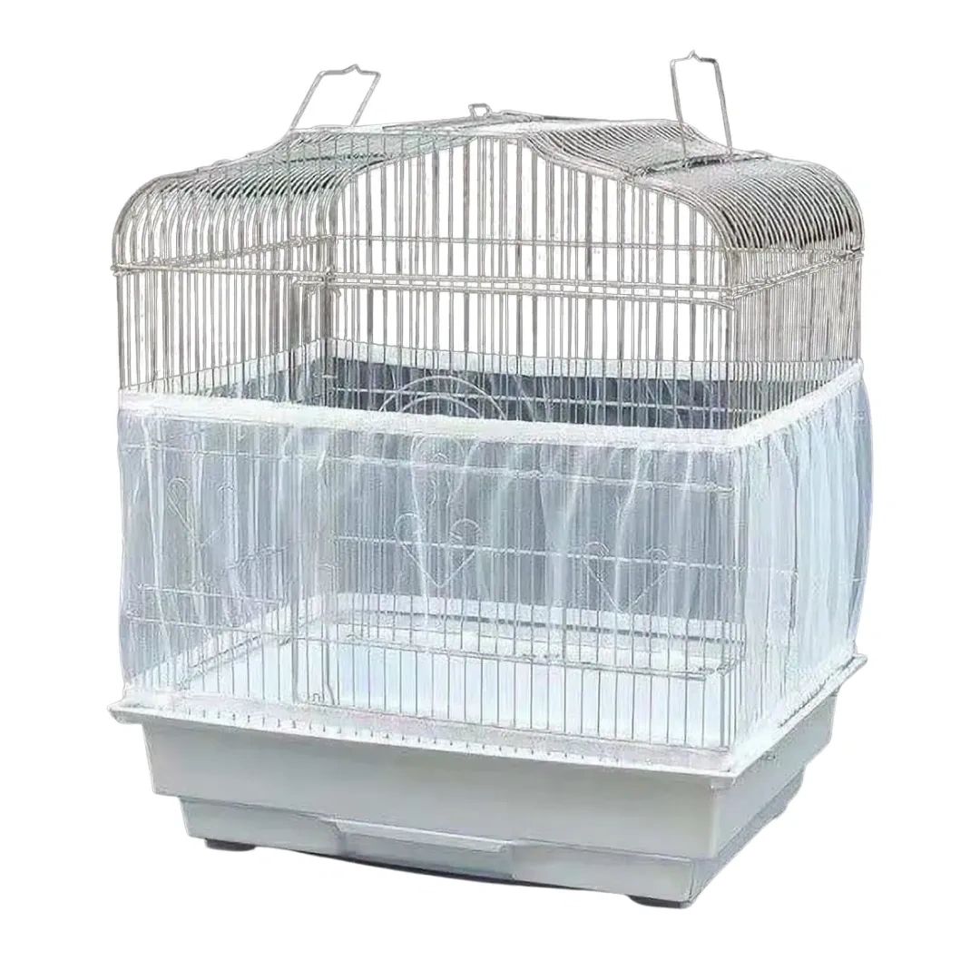 Premium White Mesh Bird Cage Seed Catcher – X -Large