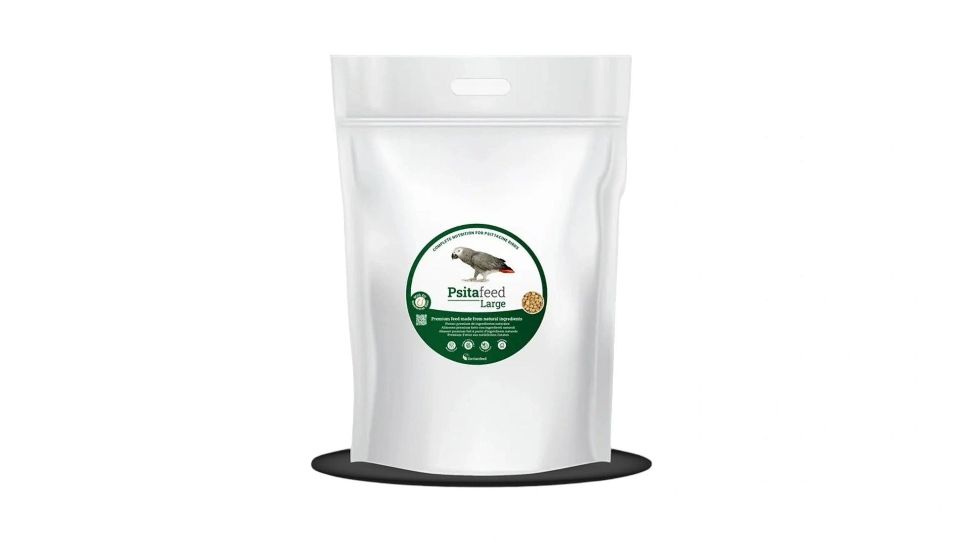 Psitafeed Large - For Large Parrots Like African Grey, Amazons and Cockatoos - Complete Maintenance Feed, 1kg