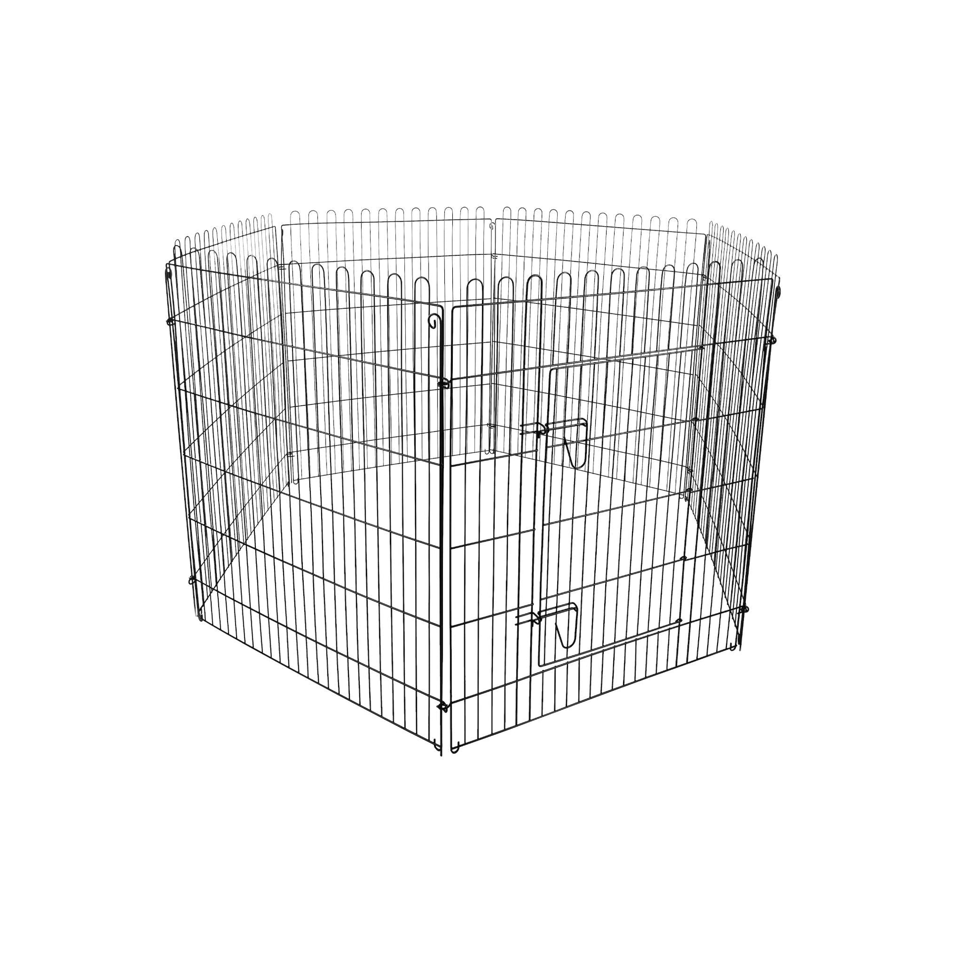 Puppy Run Dog and Puppy Playpen Black