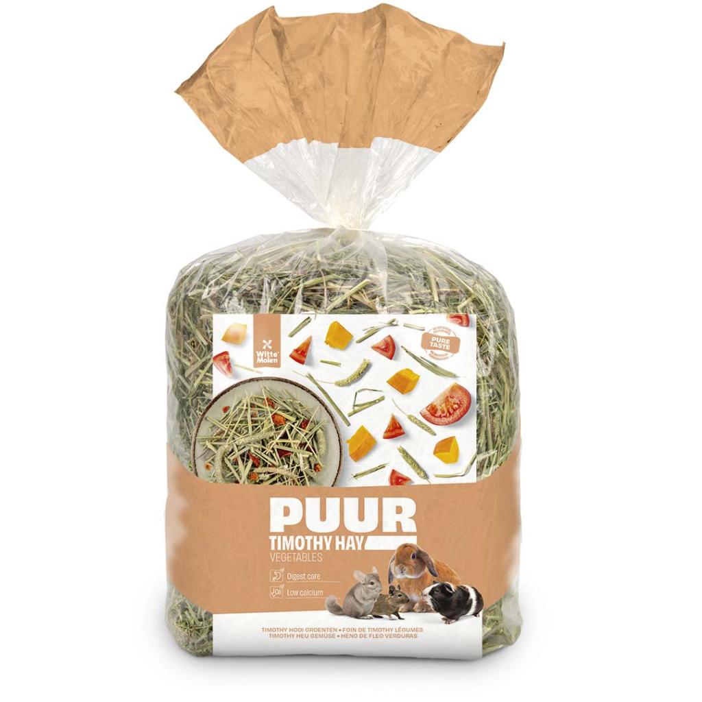 Witte Molen PUUR Timothy Hay with Vegetables (500g)
