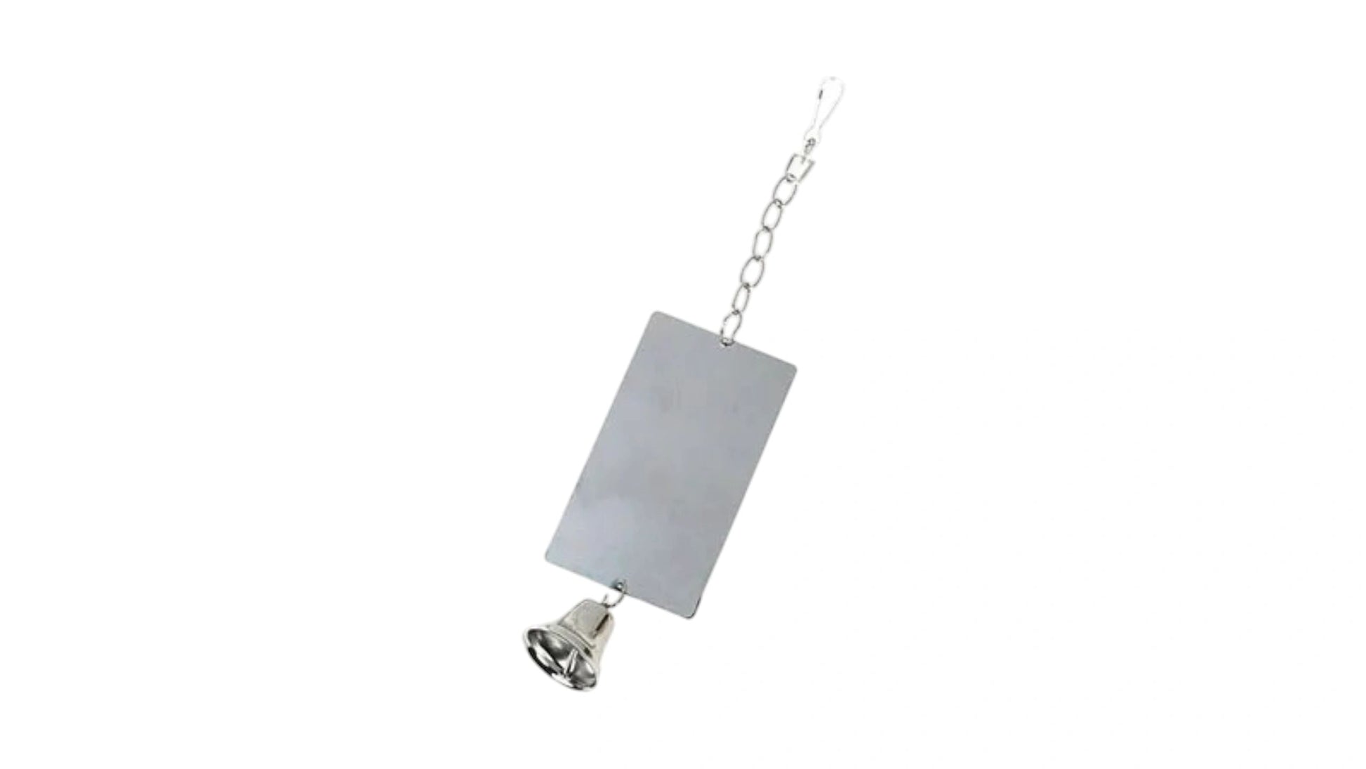 Rectangle Mirror With Bell, Bird - Parrot Toy