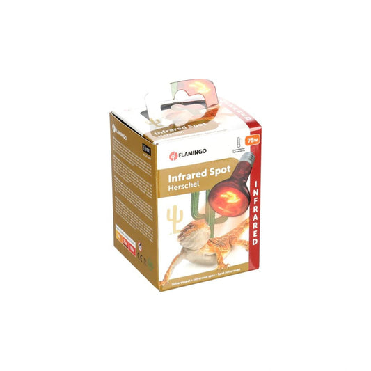 Reptile Infrared spot heat lamp Red 75w E27