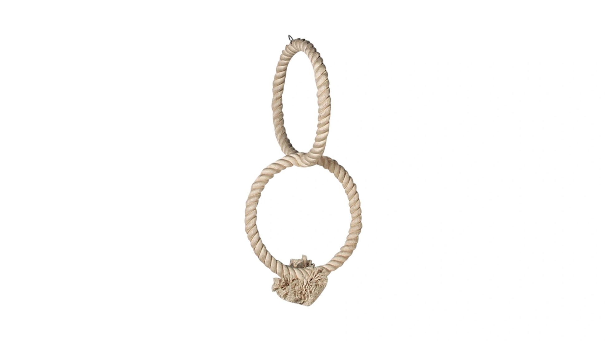 Ring & Rope Hanger 2 Rings Bird - Parrot Toy