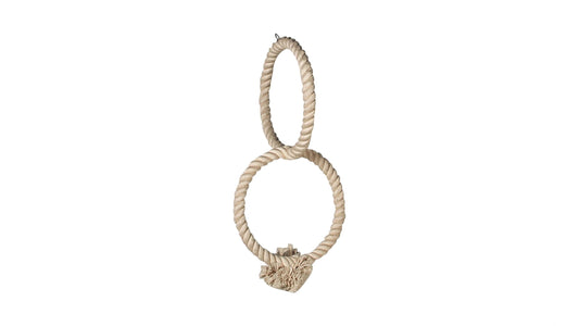 Ring & Rope Hanger 2 Rings Bird - Parrot Toy