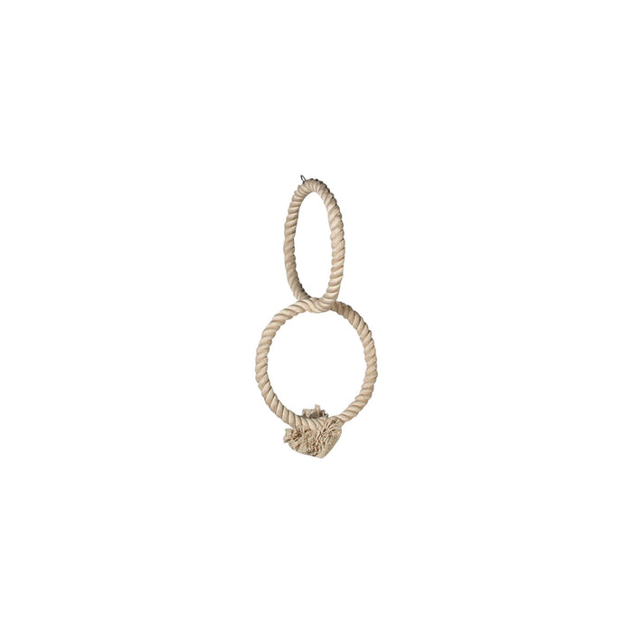 Ring & Rope Hanger 2 Rings Bird - Parrot Toy