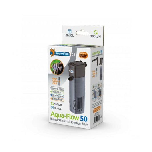 SF Aquaflow 50 Internal Aquarium Filter 100 L/H for Small Tanks up to 50L