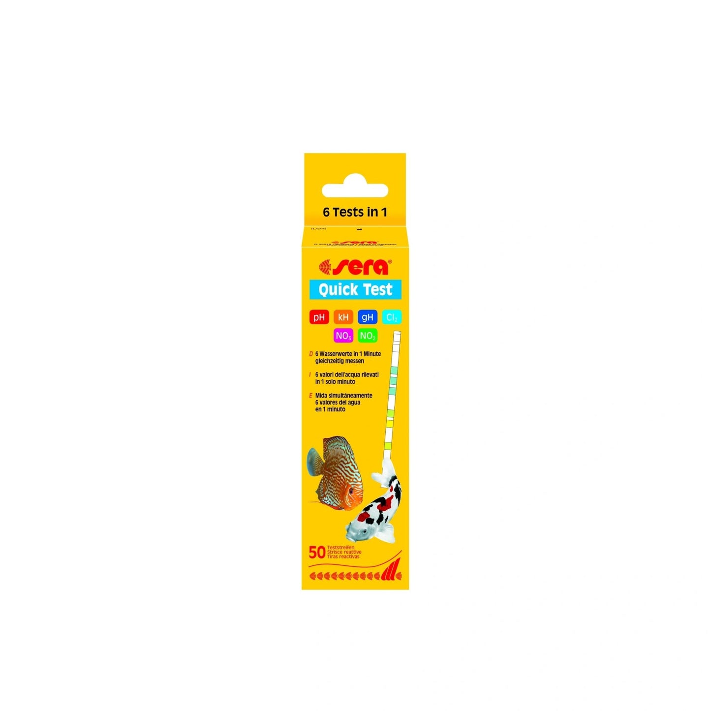 Sera Aquarium Water Quick Test 6 in 1 50pcs