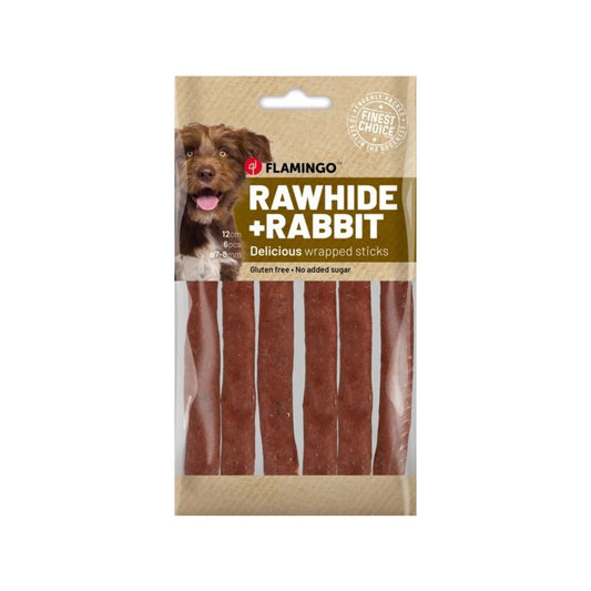 Snacks R'Hide Stick White with rabbit Dog treats 12cm 12g / 6 pcs 70g
