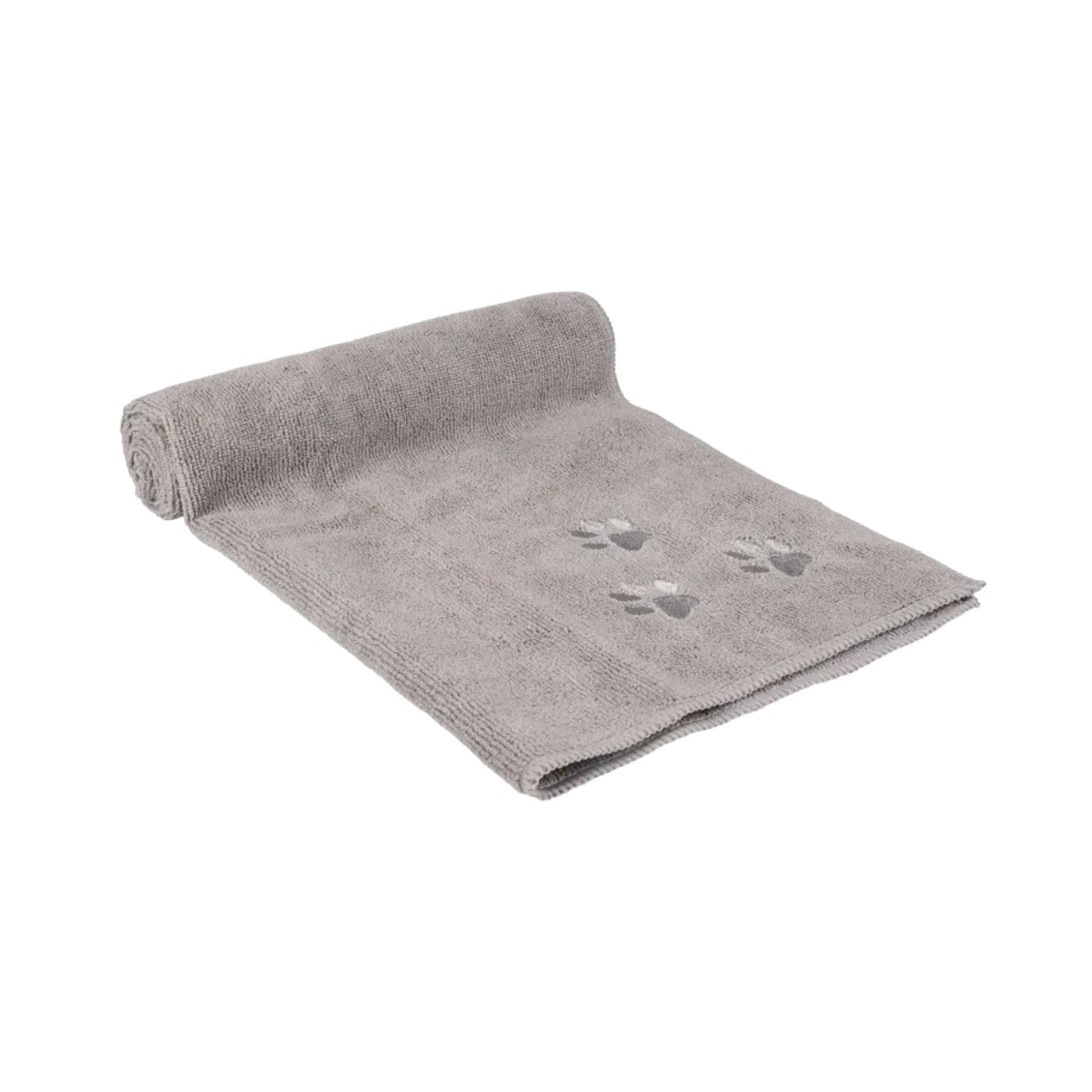 Super Absorbent Microfiber Dog Towel Grey (50x80cmx0.3cm)