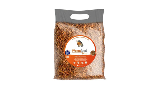 Tenebrio Molitor Wormfeed Mix, 1kg (Mix of Top Quality Dried Mealworms, Super Worms & Crickets)