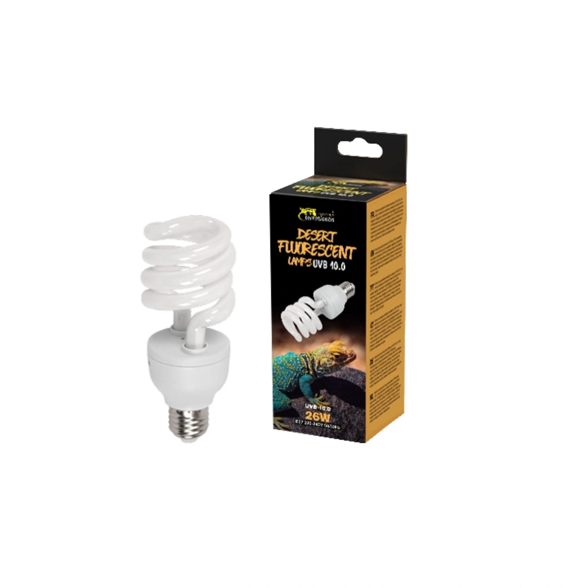 Terratlantis Desert Fluorescent Desert Reptile Lamp 10.0 UVB 26w E27