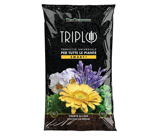 Trecomposti Triplo Smart+ Universal Potting Soil | Protein-Enriched & Water Retaining