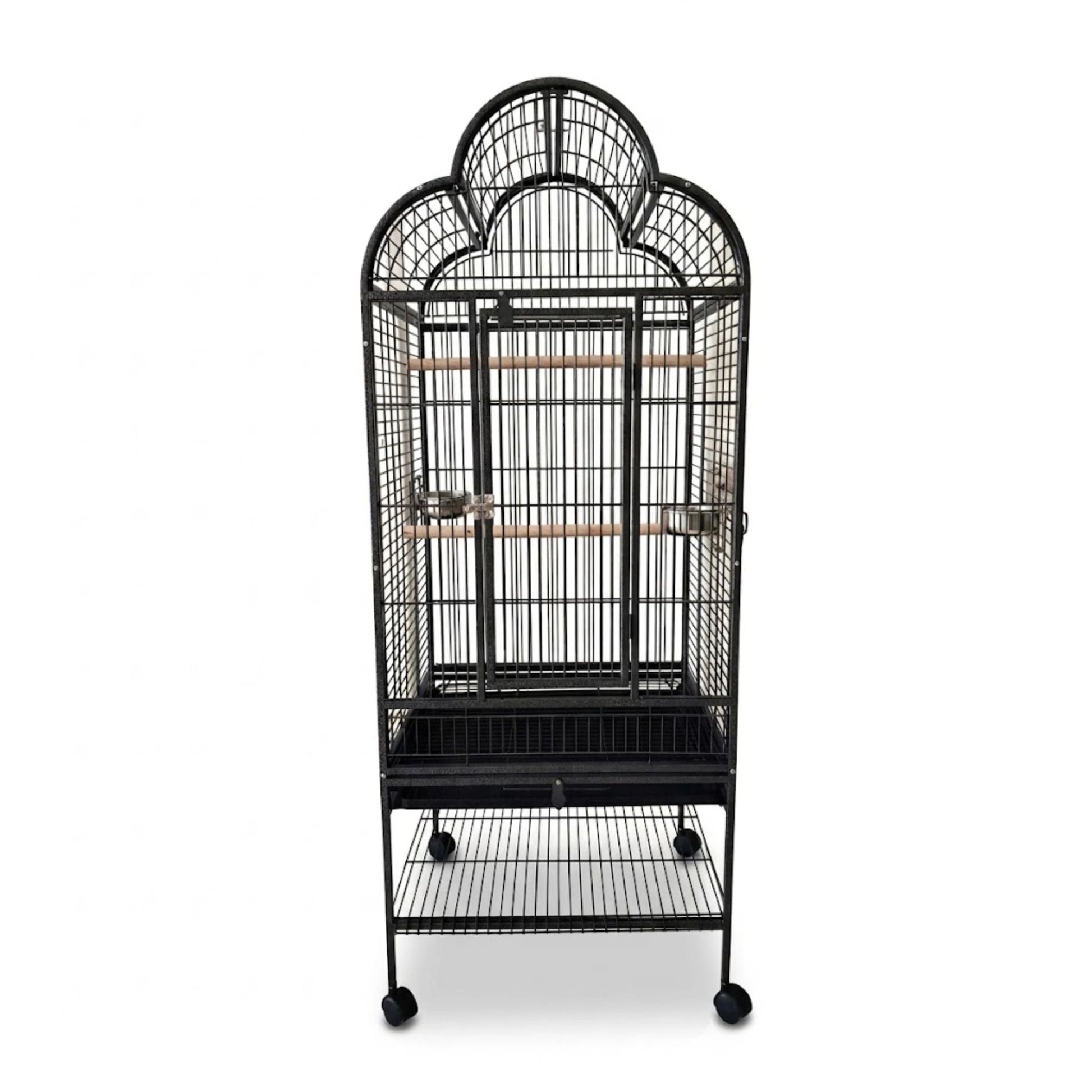 Tri Arch Parrot Cage – S | Elegant Style Habitat with Versatile Opening Top