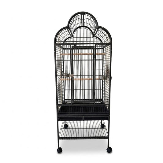 Tri Arch Parrot Cage – S | Elegant Style Habitat with Versatile Opening Top
