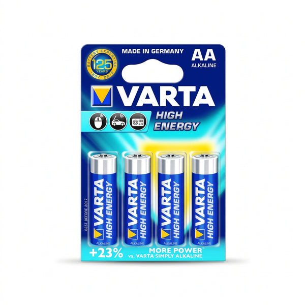 VARTA High Energy AA LR6 1.5V alkaline batteries four pack