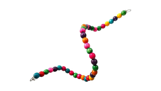 Wood Bead Swing Toys & Climbing Ladder Bird - Parrot Toy