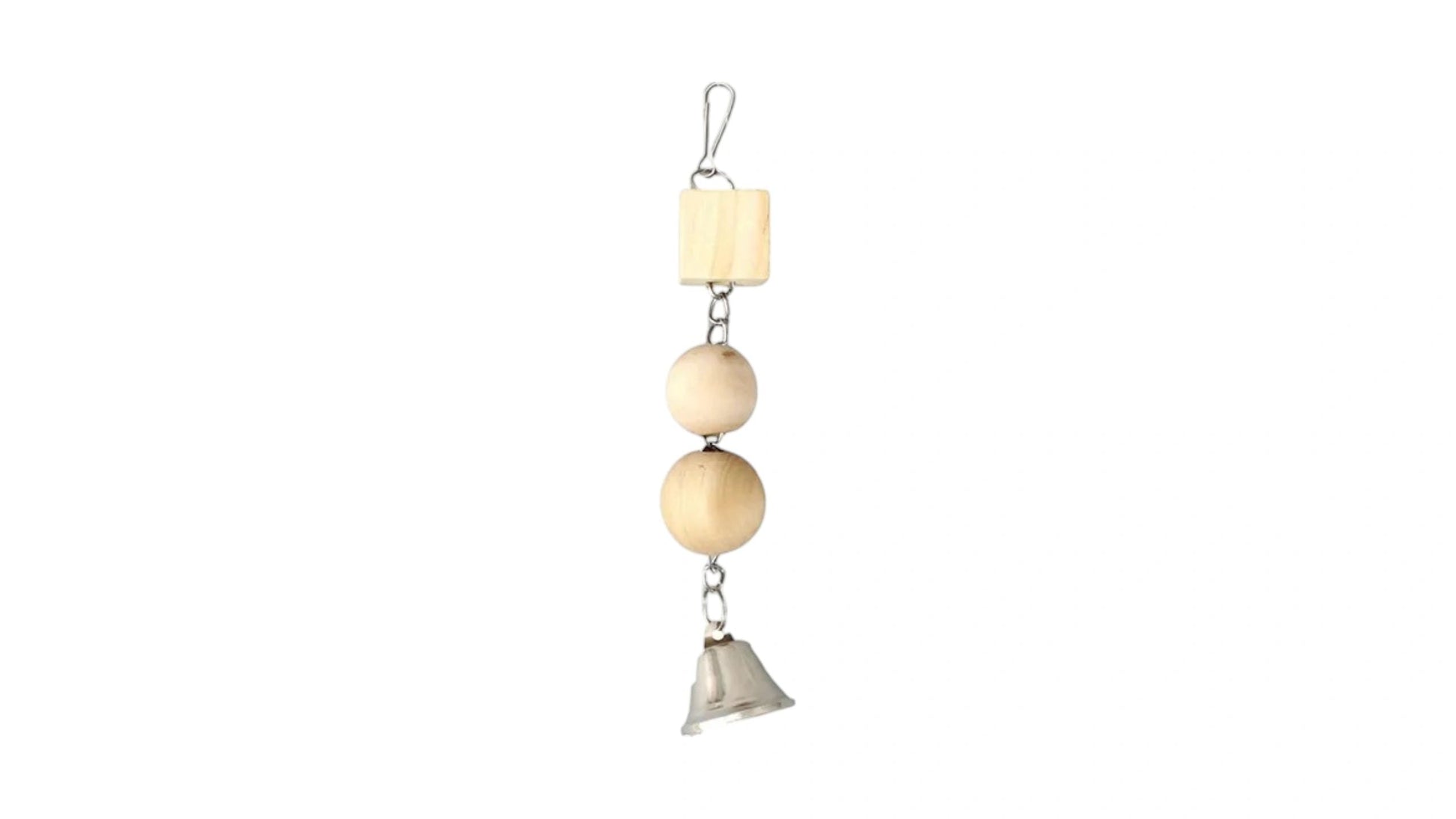 Wooden Bird Cage Toy with Bell