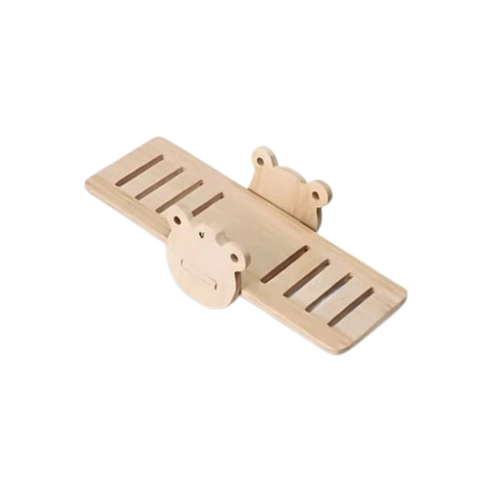 Wooden Hamster Seesaw Teeter-Totter Chew Toy for Small Rodents, 1 Piece
