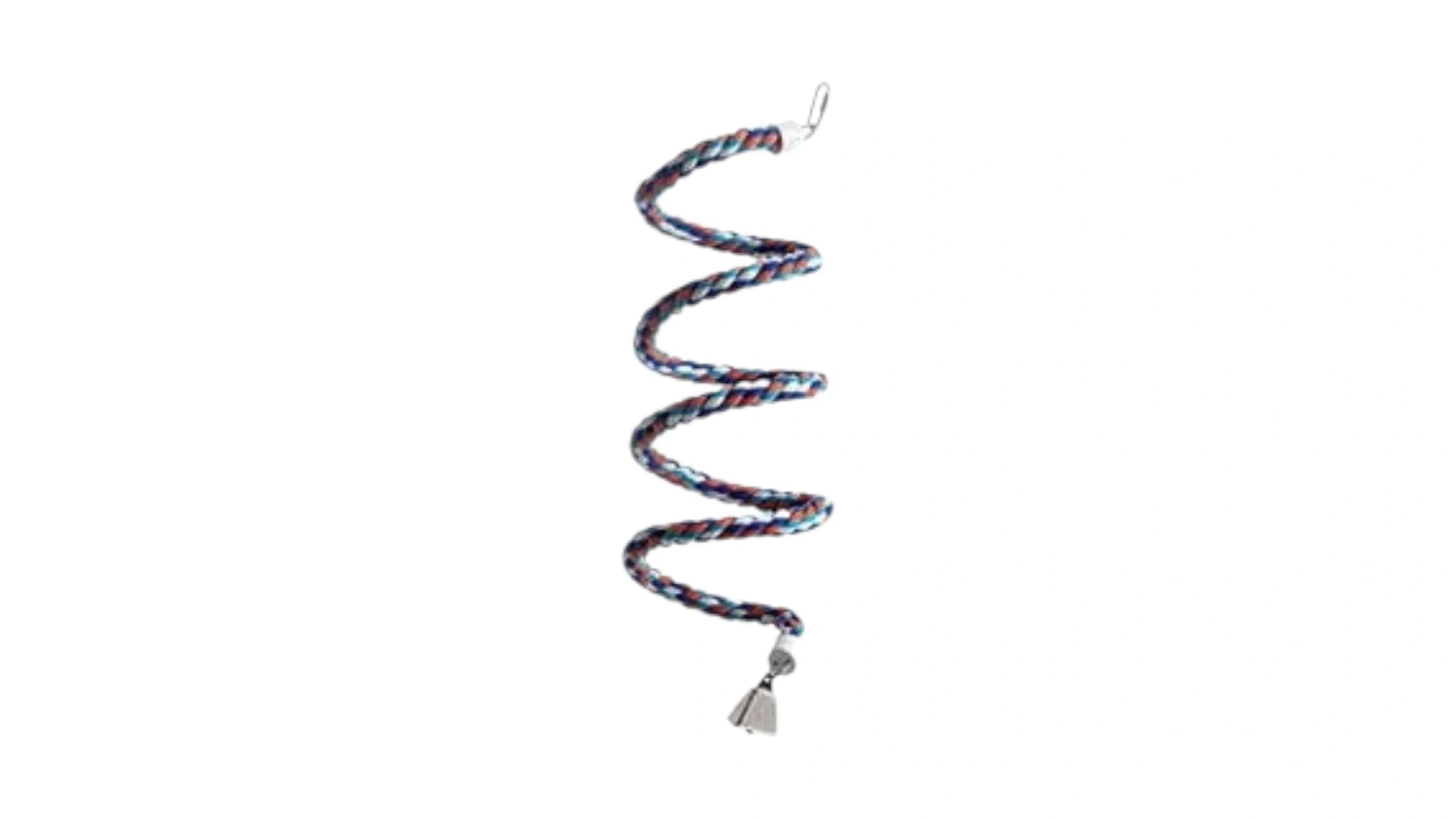 Woollen Climbing Spiral With Bell 180cm Bird - Parrot Toy