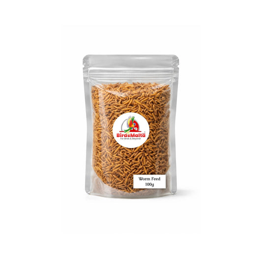 WormFeed 100 - Premium Dried Mealworms (Own Packing) 100g