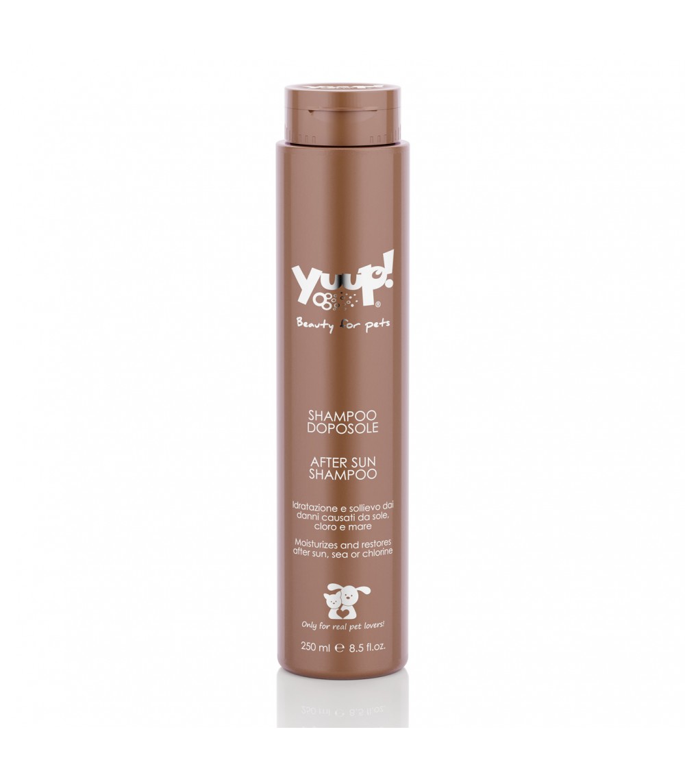 Yuup! shampoo bottle for pets on a white background