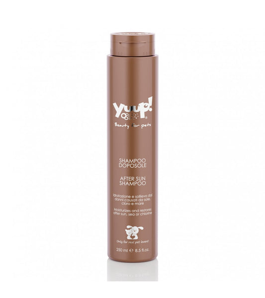 Yuup! shampoo bottle for pets on a white background