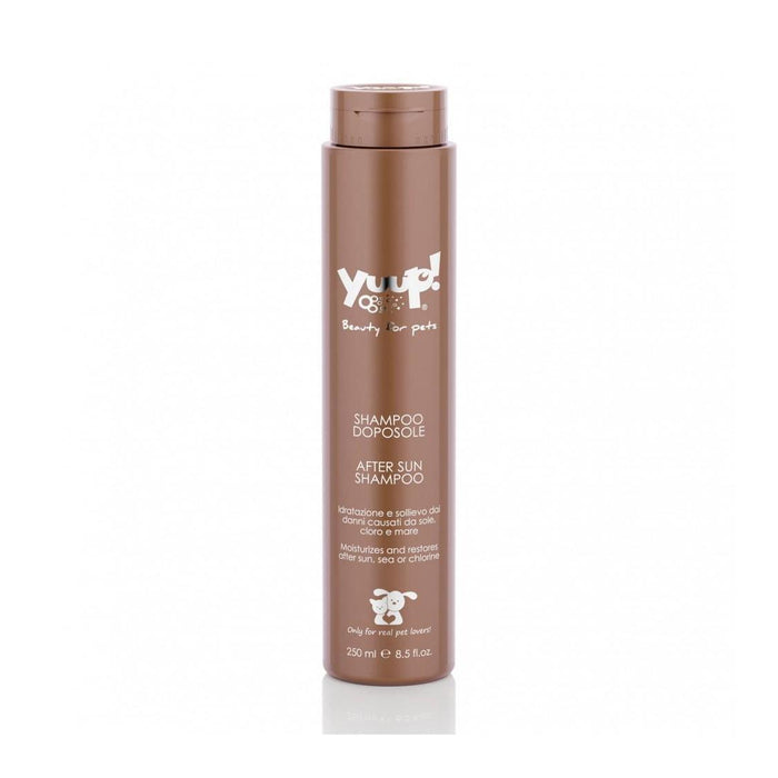 Yuup! shampoo bottle for pets on a white background