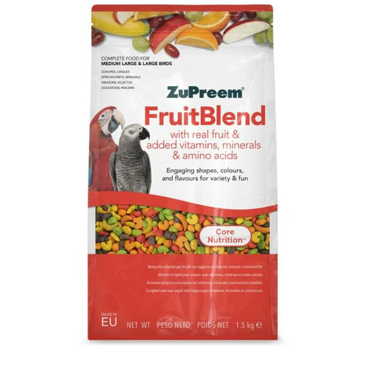 ZuPreem Fruitblend Medium/Large Bird & Parrot Food 1.5KG