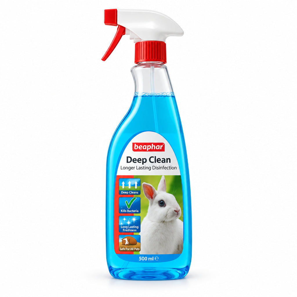 Beaphar Deep Clean disinfectant spray for rabbit hutches and small animal cages, 500ml