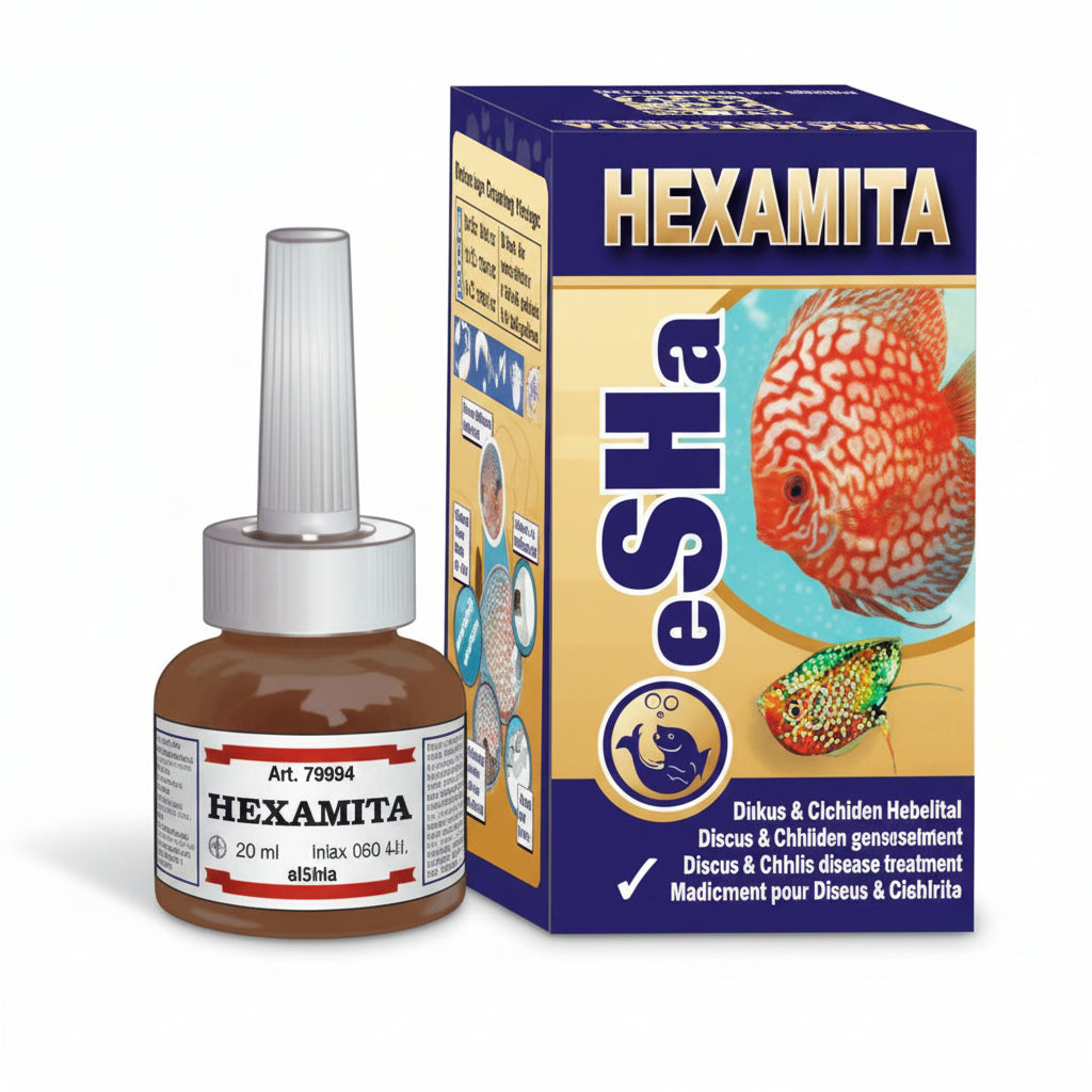 HEXAMITA 20ml hole-in-the-head treatment for discus and cichlid aquarium fish