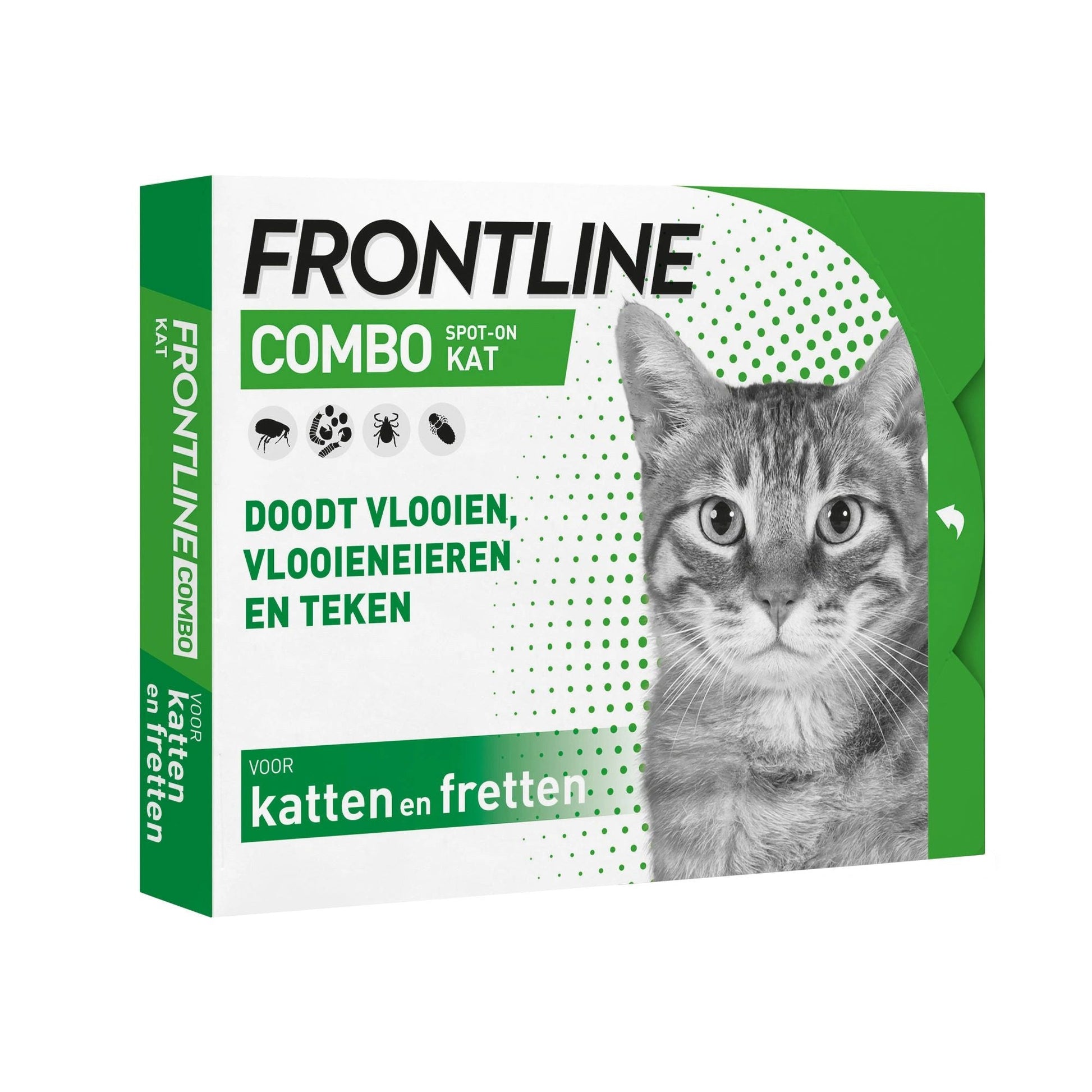 Frontline Combo Cat Flea & Tick Spot-On Treatment 6 Pipettes