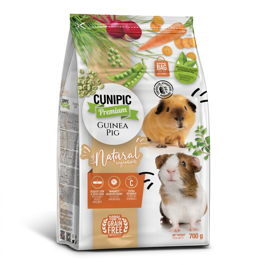 Cunipic Premium complete guinea pig food with vitamin C 700g