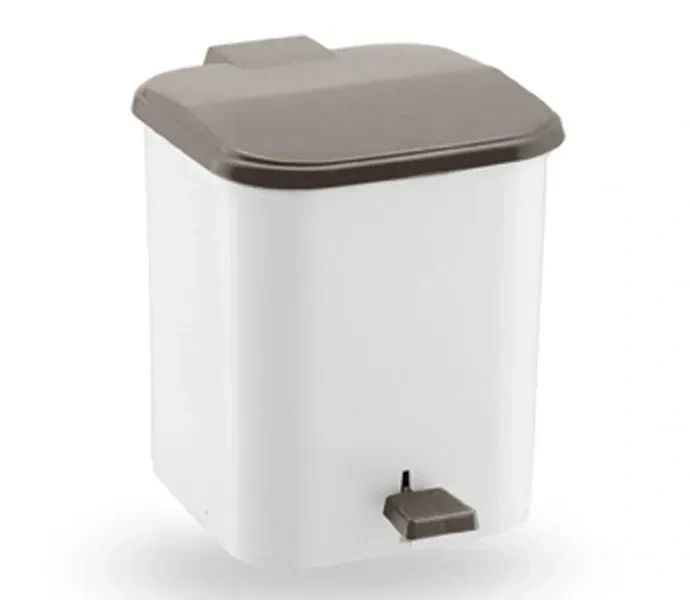 Veca Square Pedal Bin 8L - Taupe