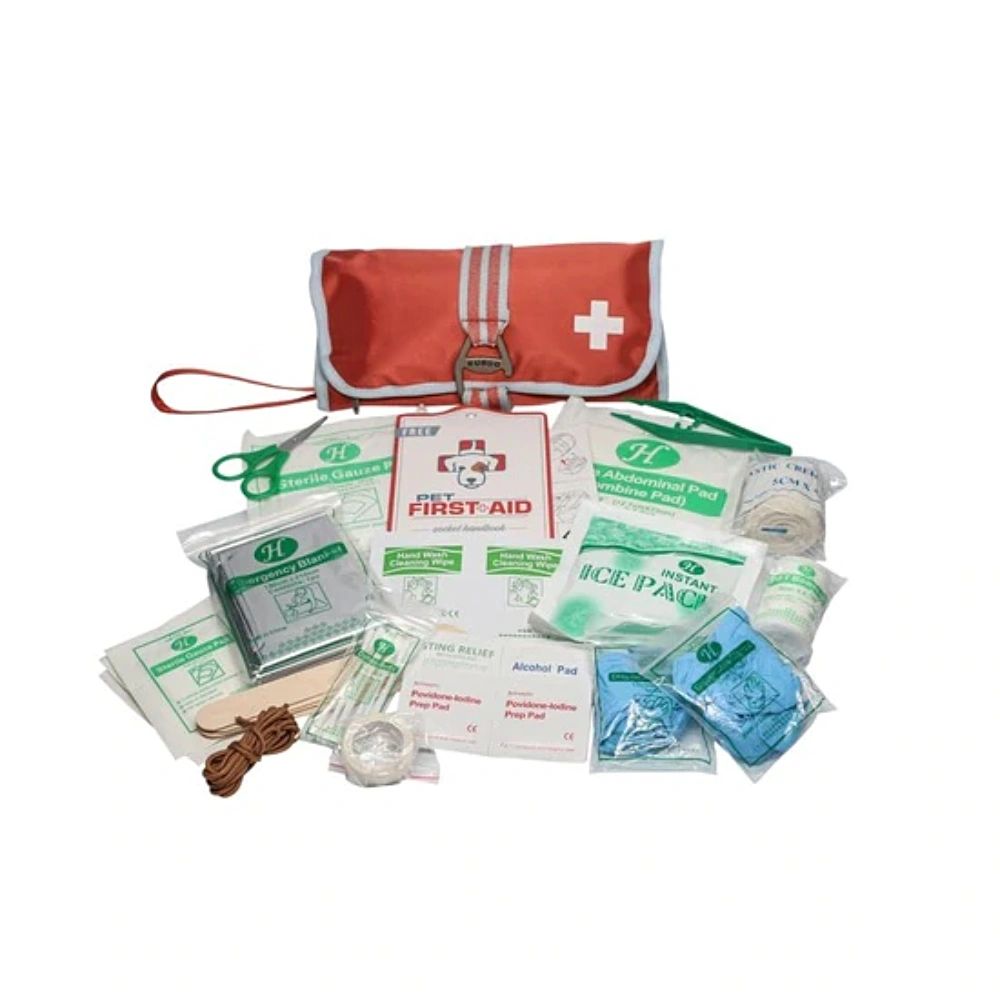 Kurgo Pet First Aid Kit Portable Emergency Kit for Pets Travel Safety