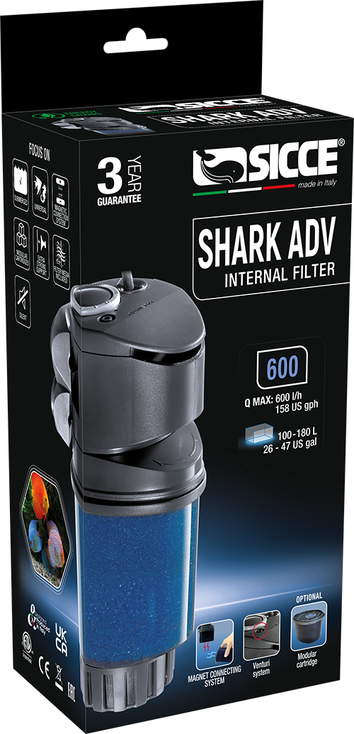 SICCE Shark ADV 600 internal aquarium filter 600 litres per hour