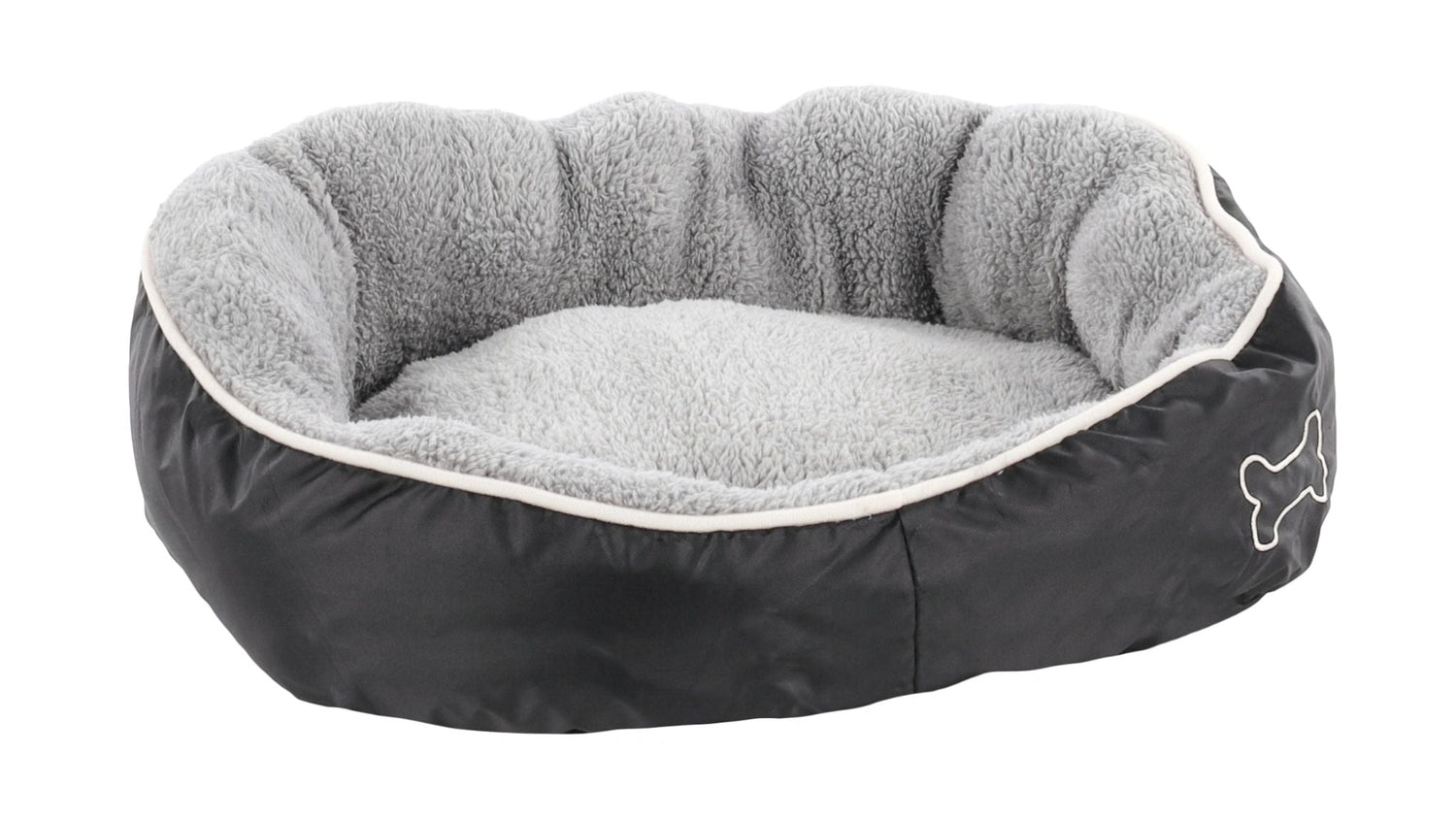 Basket Chipz Rectangle Grey Dog Bed Small - 52cmx46cmx20cm